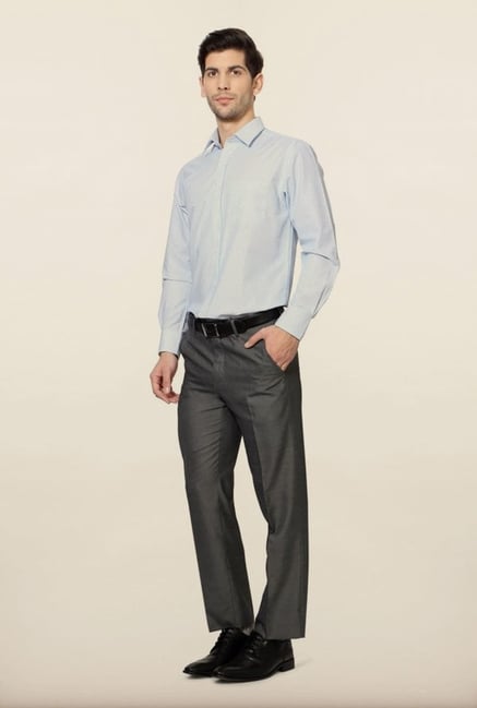 Peter England Blue Striped Formal Shirt Peter England Blue Striped Formal Shirt