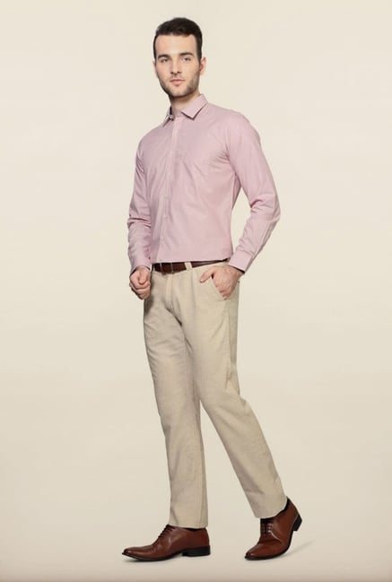 Van Heusen Pink Striped Formal Shirt Van Heusen Pink Striped Formal Shirt