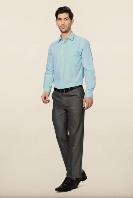 Peter England Blue Checks Formal Shirt Peter England Blue Checks Formal Shirt