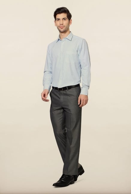 Peter England Blue Striped Formal Shirt Peter England Blue Striped Formal Shirt