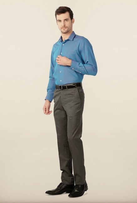 Peter England Light Blue Formal Shirt Peter England Light Blue Formal Shirt