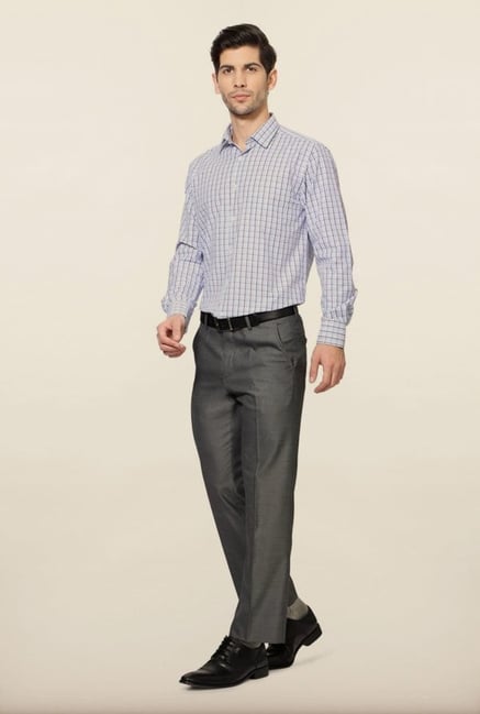 Peter England Blue Checks Formal Shirt Peter England Blue Checks Formal Shirt