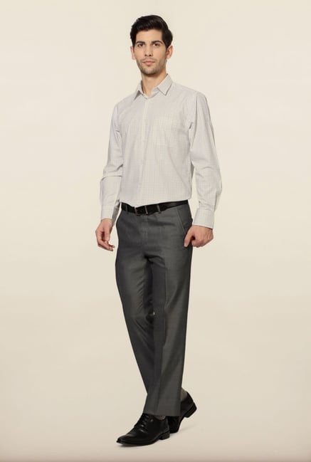 Peter England White Checks Formal Shirt Peter England White Checks Formal Shirt
