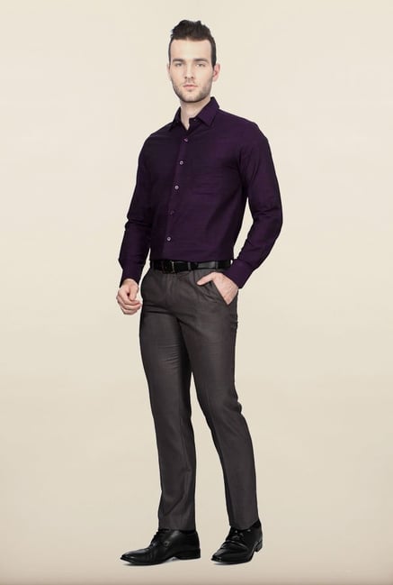 Peter England Purple Formal Shirt Peter England Purple Formal Shirt