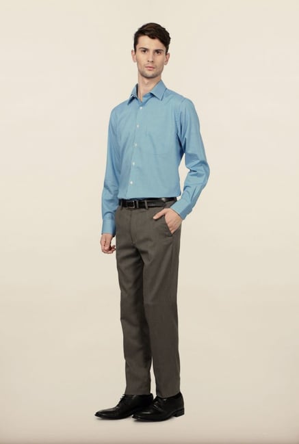 Peter England Blue Checks Formal Shirt Peter England Blue Checks Formal Shirt