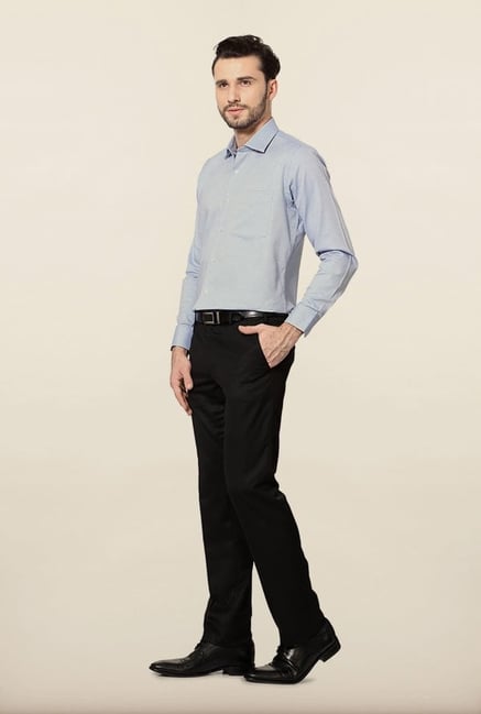 Van Heusen Blue Jacquard Formal Shirt Van Heusen Blue Jacquard Formal Shirt