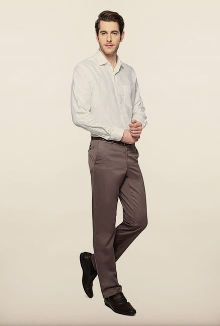 Van Heusen White Linen Formal Shirt Van Heusen White Linen Formal Shirt