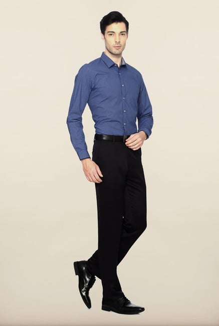 Van Heusen Navy Checks Formal Shirt Van Heusen Navy Checks Formal Shirt