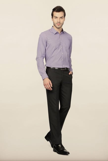 Van Heusen Purple Checks Formal Shirt Van Heusen Purple Checks Formal Shirt