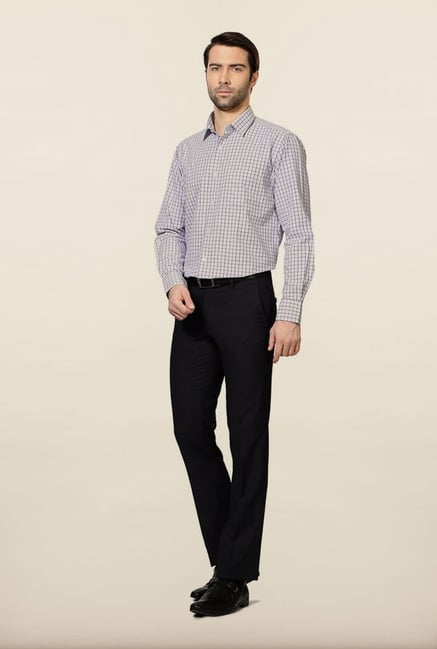 Peter England White Checks Formal Shirt Peter England White Checks Formal Shirt