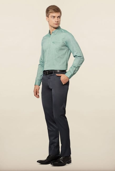 Van Heusen Green Formal Shirt Van Heusen Green Formal Shirt