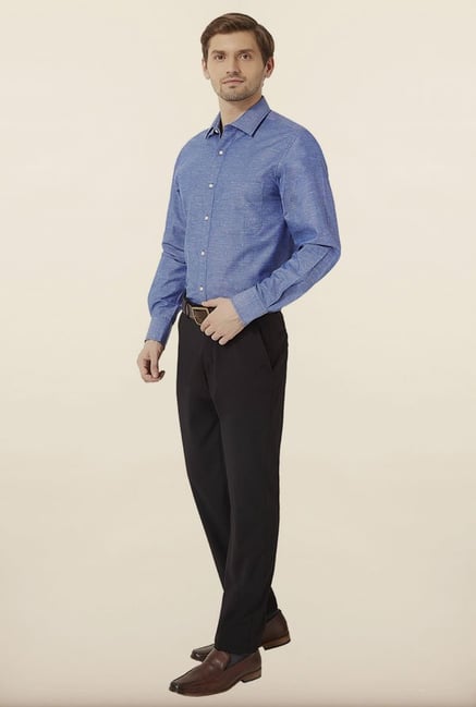 Peter England Blue Formal Shirt Peter England Blue Formal Shirt