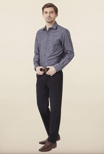 Peter England Grey Formal Shirt Peter England Grey Formal Shirt