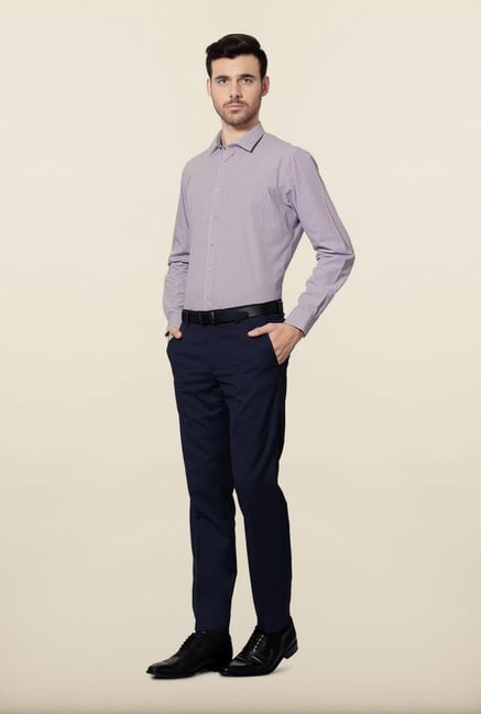 Van Heusen Purple Checks Formal Shirt Van Heusen Purple Checks Formal Shirt