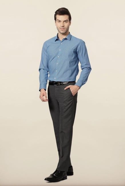 Van Heusen Blue Checks Formal Shirt Van Heusen Blue Checks Formal Shirt
