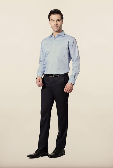 Van Heusen Blue Striped Formal Shirt Van Heusen Blue Striped Formal Shirt