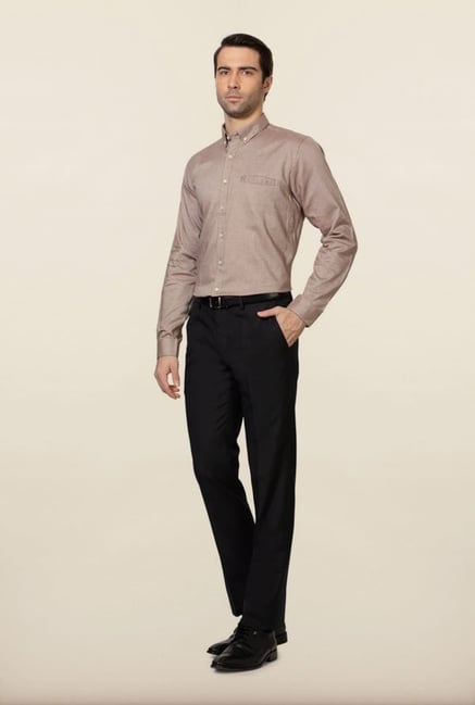Van Heusen Brown Formal Shirt Van Heusen Brown Formal Shirt