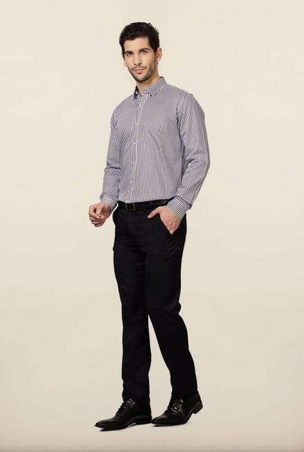 Van Heusen Blue Striped Formal Shirt Van Heusen Blue Striped Formal Shirt