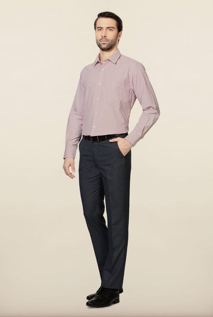 Peter England Maroon Checks Formal Shirt Peter England Maroon Checks Formal Shirt
