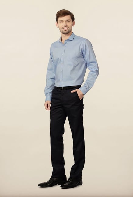 Van Heusen Blue Cotton Formal Shirt Van Heusen Blue Cotton Formal Shirt