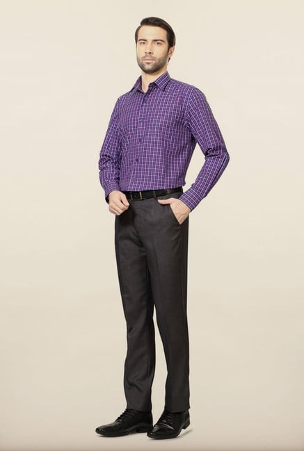 Peter England Blue Checks Formal Shirt Peter England Blue Checks Formal Shirt