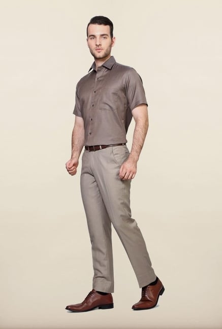 Van Heusen Brown Formal Shirt Van Heusen Brown Formal Shirt