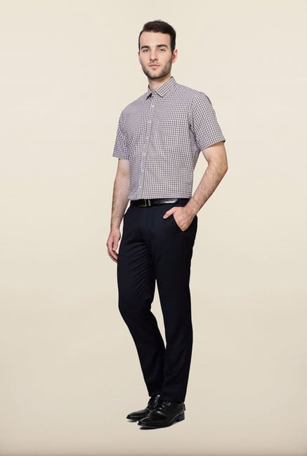 Van Heusen Brown Checks Formal Shirt Van Heusen Brown Checks Formal Shirt
