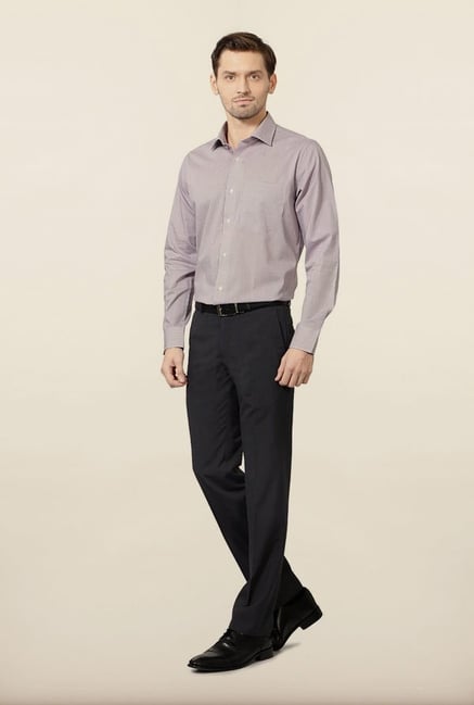 Van Heusen Purple Checks Formal Shirt Van Heusen Purple Checks Formal Shirt