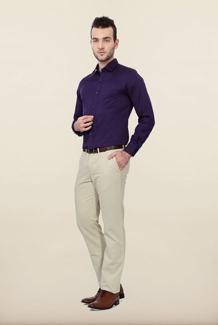 Peter England Purple Formal Shirt Peter England Purple Formal Shirt