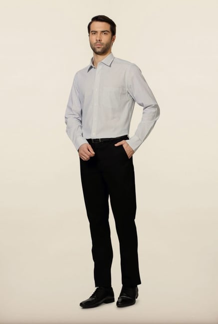 Peter England Blue Striped Formal Shirt Peter England Blue Striped Formal Shirt