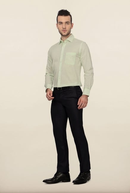 Peter England Green Formal Shirt Peter England Green Formal Shirt