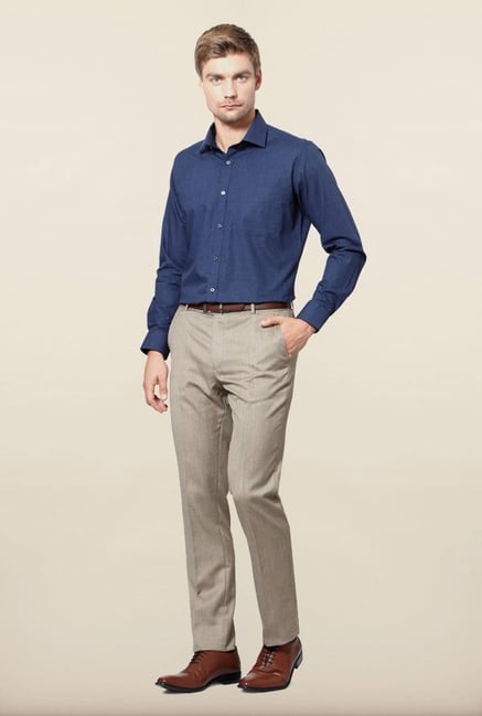 Van Heusen Navy Checks Formal Shirt Van Heusen Navy Checks Formal Shirt