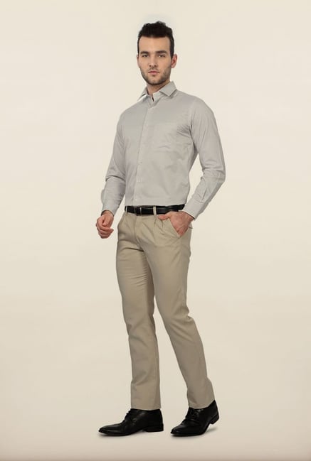 Peter England White Checks Formal Shirt Peter England White Checks Formal Shirt