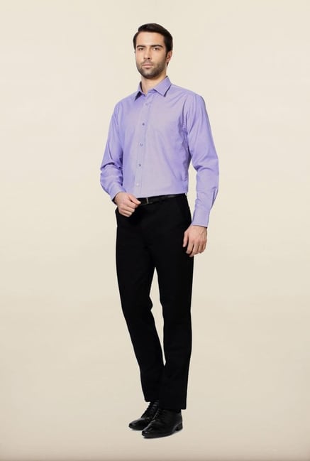 Peter England Purple Checks Formal Shirt Peter England Purple Checks Formal Shirt