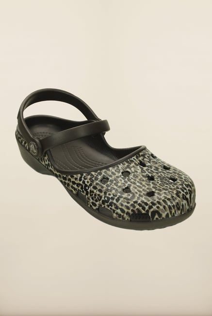 Crocs Karin Leopard Espresso Clogs Crocs Karin Leopard Espresso Clogs