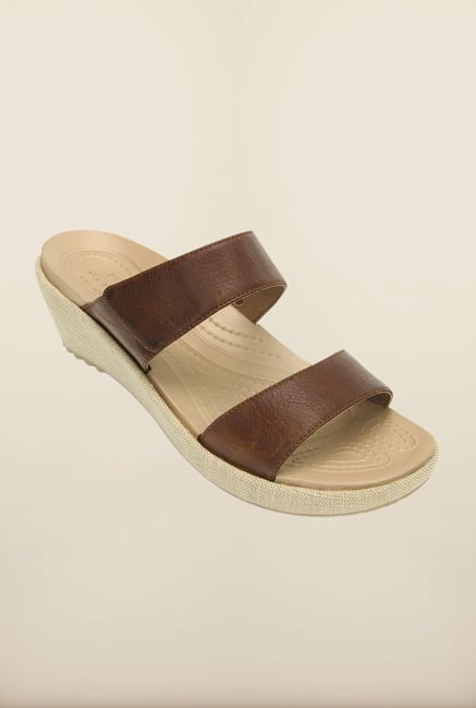Crocs Leigh II Hazelnut Wedges Crocs Leigh II Hazelnut Wedges