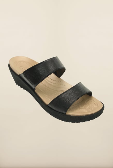Crocs Leigh II Black Wedges Crocs Leigh II Black Wedges