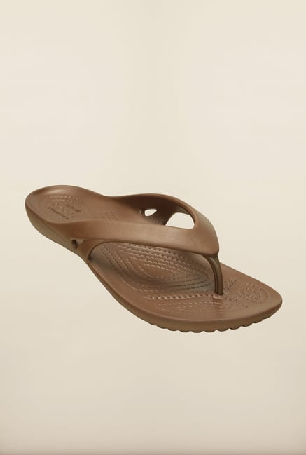 Crocs Kadee II Bronze Flip Flops Crocs Kadee II Bronze Flip Flops