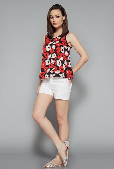 Nuon Black Floral Printed Blouse Nuon Black Floral Printed Blouse