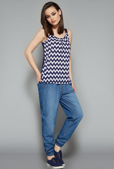 Nuon Navy Ray Top Nuon Navy Ray Top
