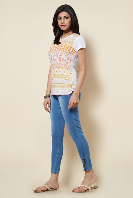 Zudio White Slim Fit Top Zudio White Slim Fit Top