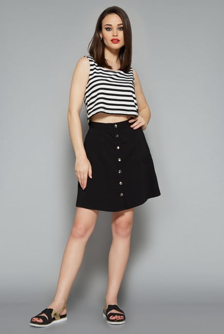 Nuon White & Black Alina Top Nuon White & Black Alina Top