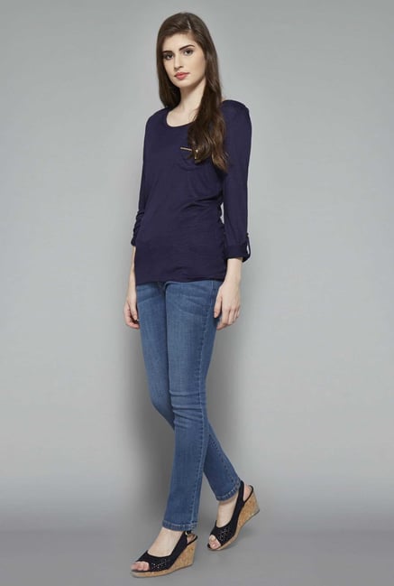 LOV Navy Ryan Top LOV Navy Ryan Top