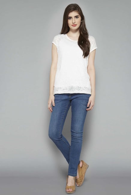 LOV White Zelia T Shirt LOV White Zelia T Shirt
