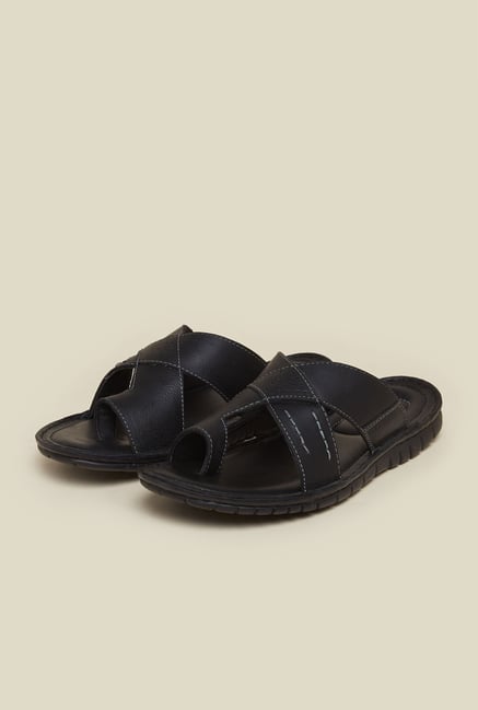 Mochi Black Cross Strap Sandals Mochi Black Cross Strap Sandals