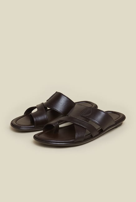 Mochi Dark Brown Leather Sandals Mochi Dark Brown Leather Sandals