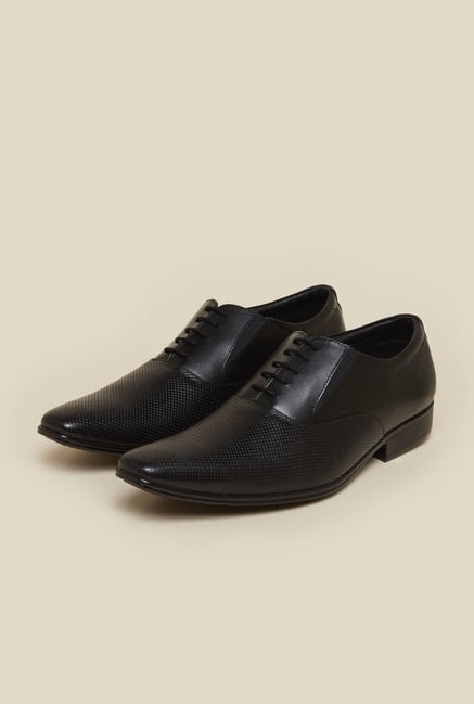 Mochi Black Leather Derby Shoes Mochi Black Leather Derby Shoes