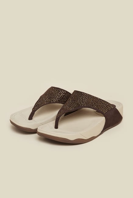Mochi Brown Glitter Platform Sandals Mochi Brown Glitter Platform Sandals