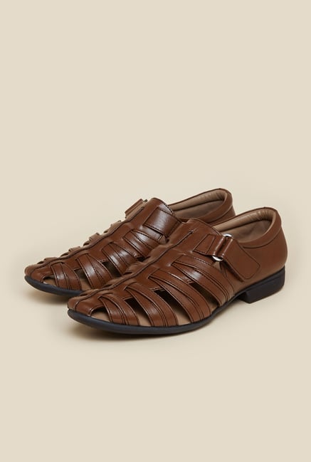 Mochi Tan Leather Fisherman Sandals Mochi Tan Leather Fisherman Sandals