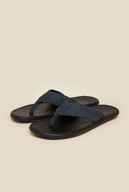 Mochi Blue Leather Thongs Mochi Blue Leather Thongs